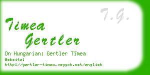 timea gertler business card